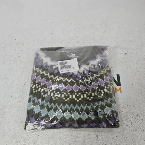 MONSOON KNIT JUMPER OLIVE MULTICOLOUR SIZE LARGE