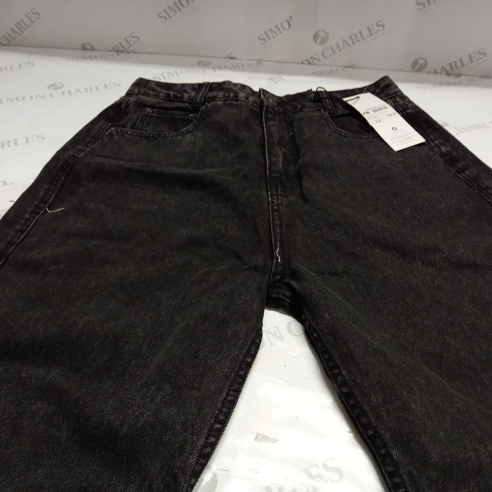 FIRETRAP MOM JEANS IN IN BLACK WASH - 14R
