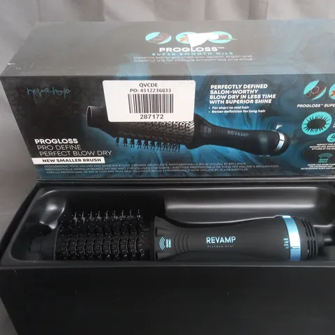 BOXED REVAMP PROGLOSS PRO DEFINE PERFECT BLOW DRY