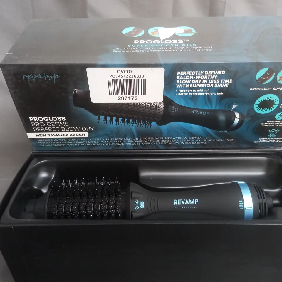 BOXED REVAMP PROGLOSS PRO DEFINE PERFECT BLOW DRY