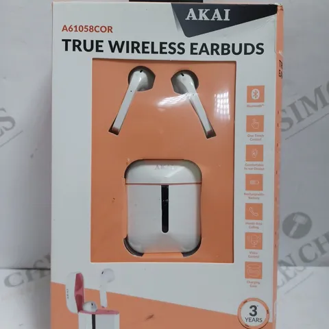 AKAI TRUE WIRELESS EARBUDS - WHITE