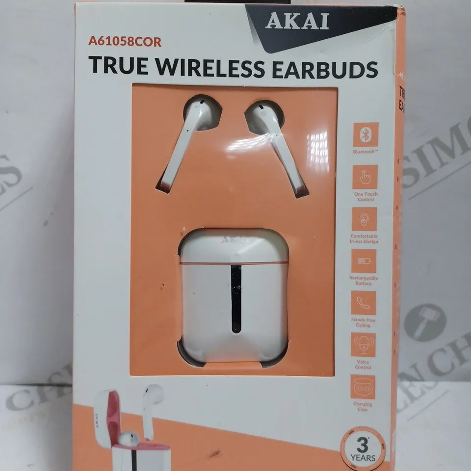AKAI TRUE WIRELESS EARBUDS - WHITE