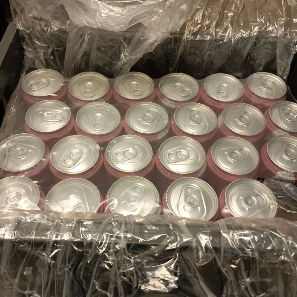 APPROXIMATELY 24 CANS OF AQUA LIBRA SPARKLING WATER WATERMELON & STRAWBERRY 330ML PER CAN