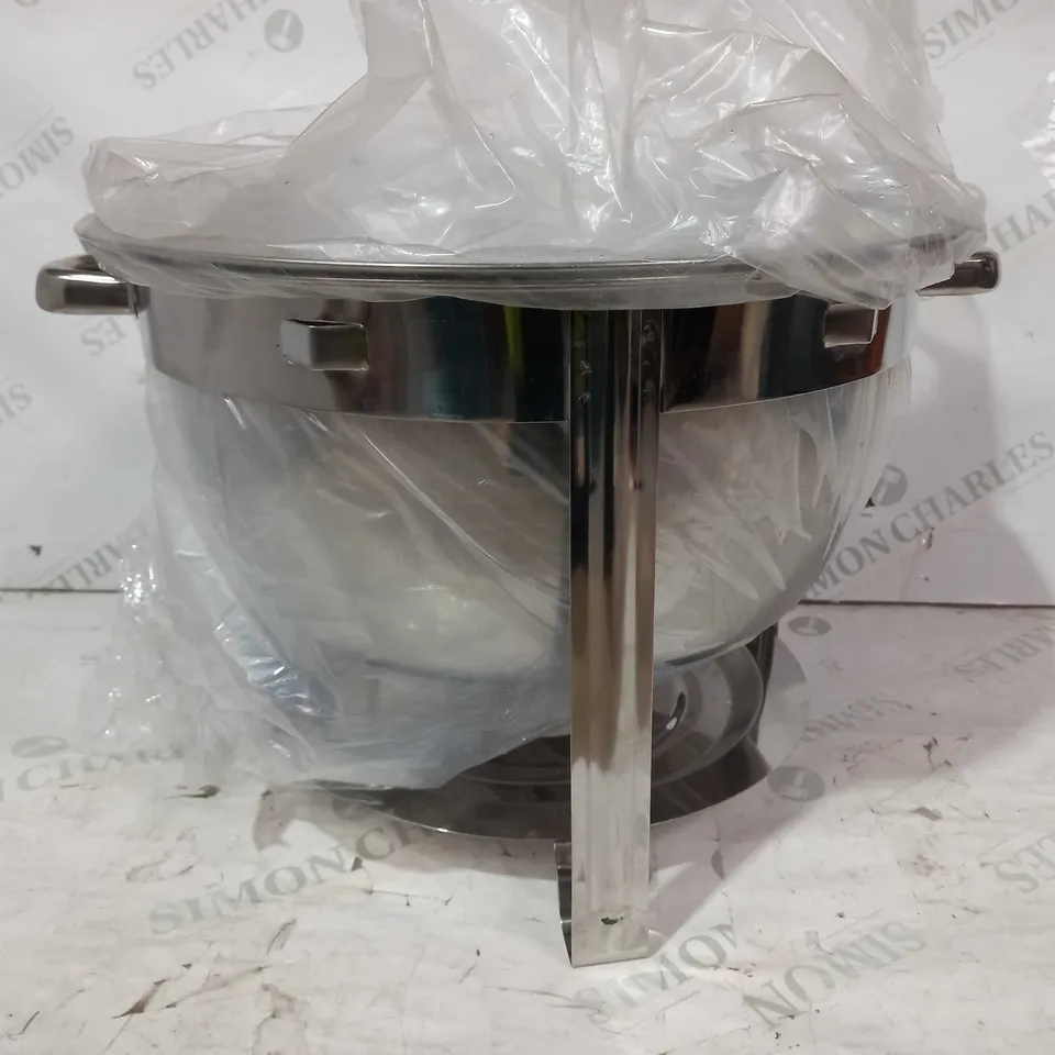 VINOD STAINLESS STEEL 8.5 LITRE ROUND CHAFING DISH SET