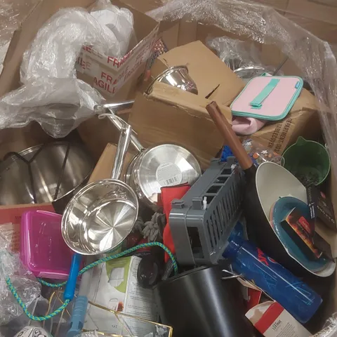 PALLET CONTAINING A VERY LARGE QUANTITY OF ASSORTED CONSUMER PRODUCTS INCLUDING: PAN SET, WATER FILTER, GLASSES, COOKING POT ECT