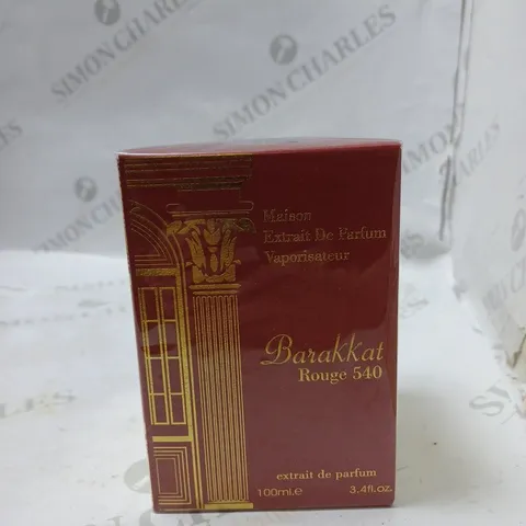 BOXED AND SEALED MAISON EXTRAIT DE PARFUM BARAKKAT ROUGE 540 EXTRAIT DE PARFUM 100ML