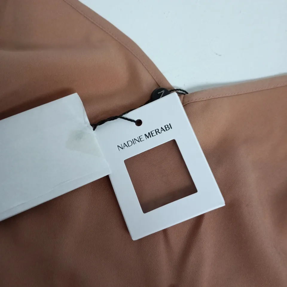 NADINE MERABI DRESS - DUSTY PINK, UK 10 (US 6, EUR 38)