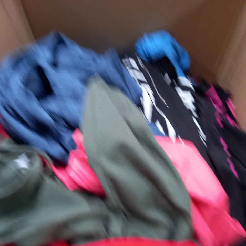 BOX OF APPROX 20 ASSORTED CLOTHING ITEMS TO INCLUDE - D&CO - MASAI - JULIEN MACDONALD ET