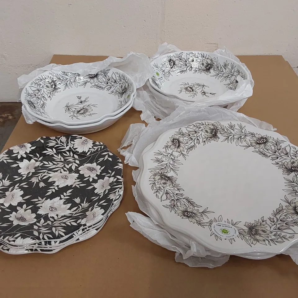 BOXED OPHELIA & CO. MYAH MELAMINE 12-PIECE DINNERWARE SET (1 BOX)