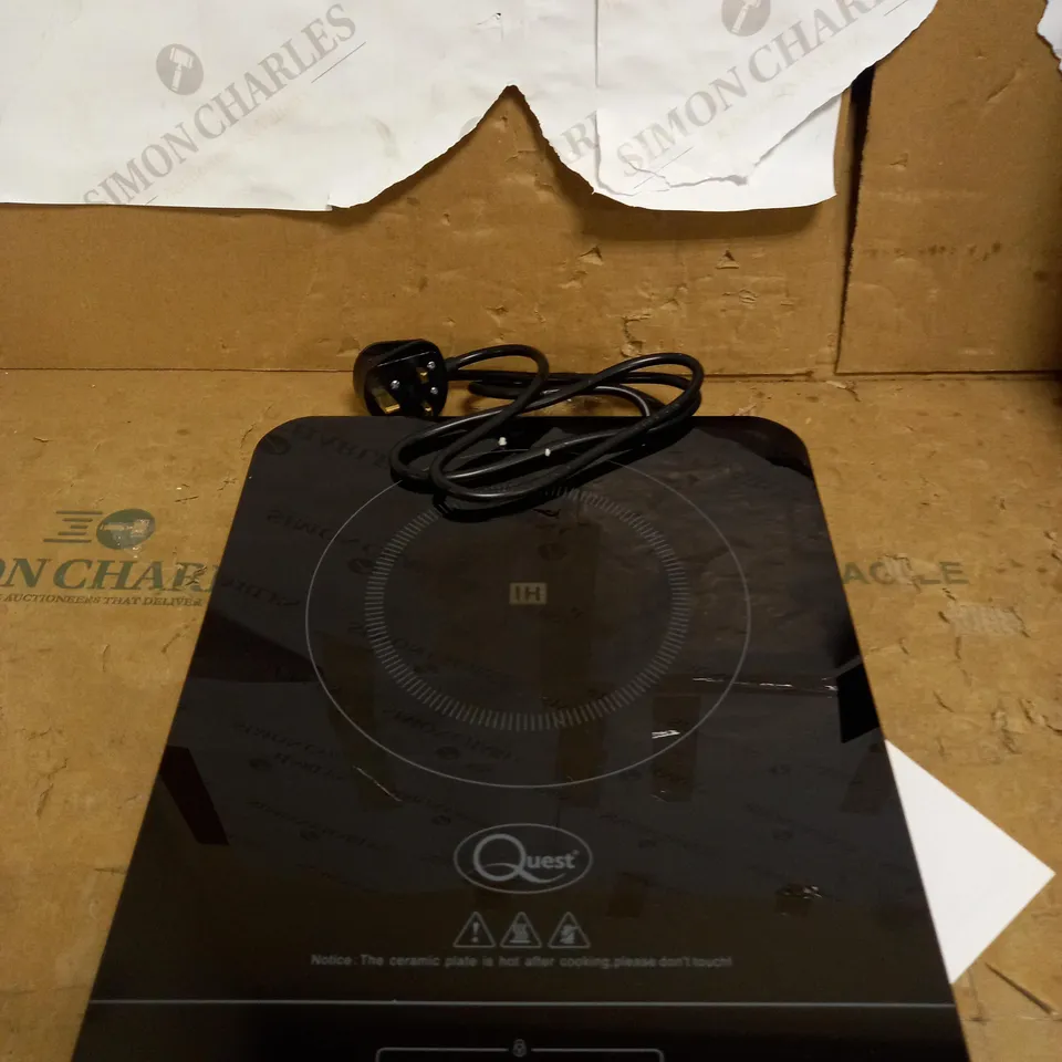 QUEST 35839 SINGLE DIGITAL INDUCTION CERAMIC PORTABLE HOB HOT PLATE