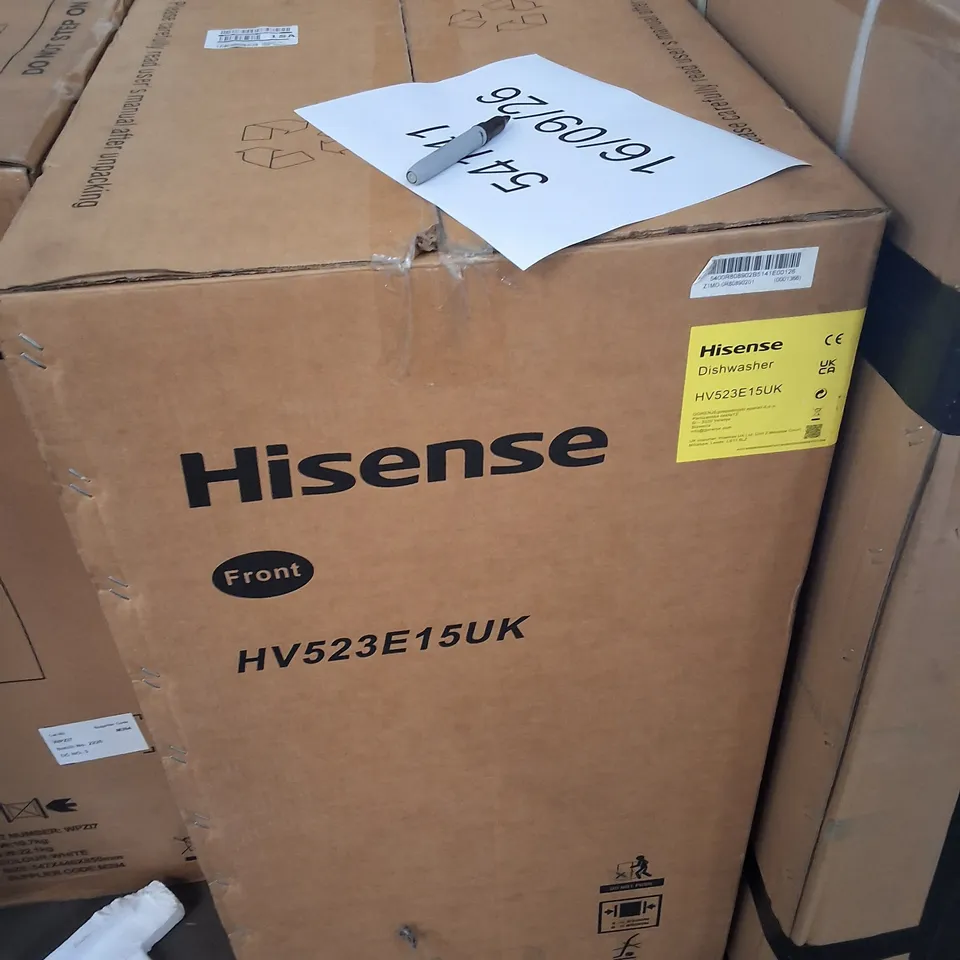 BOXED HISENSE SLIMLINE FULLY INTERGRATED UNDER COUNTER DISHWASHER