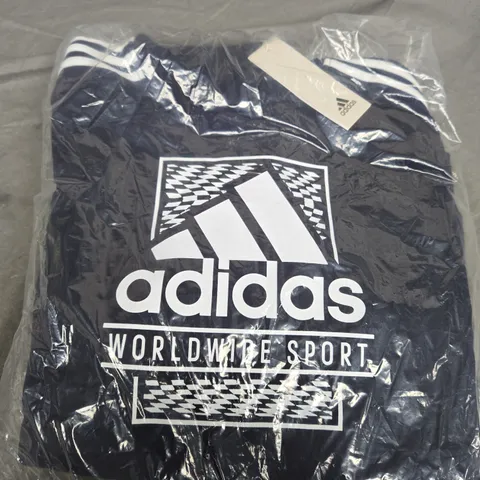 ADIDAS HOODIE IN BLUE SIZE 13Y 