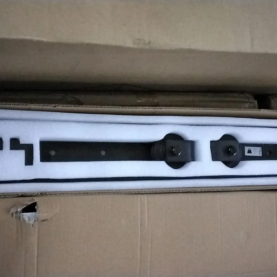 BOXED MIZELLE SLIDING SINGLE DOOR BARN DOOR HARDWARE KIT 