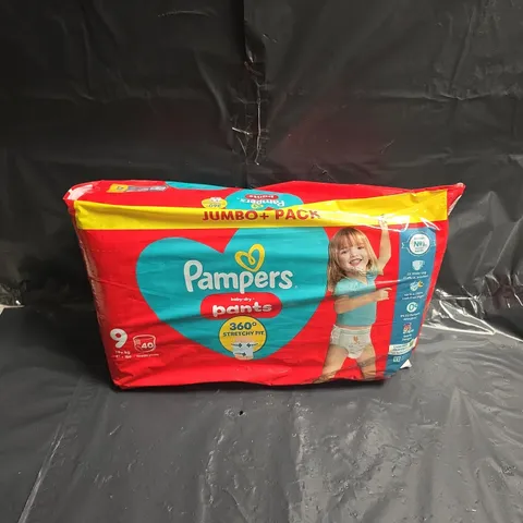 PAMPERS BABY-DRY PANTS NAPPY PANTS, SIZE 9 (19+ KG), JUMBO PACK OF 40