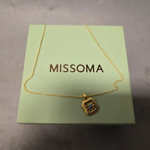 BOXED MISSOMA DECEMB ER BIRTHSTONE PENDANT NECKLACE 