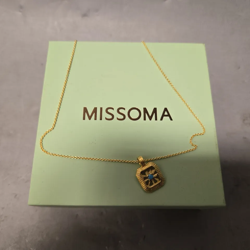 BOXED MISSOMA DECEMB ER BIRTHSTONE PENDANT NECKLACE 