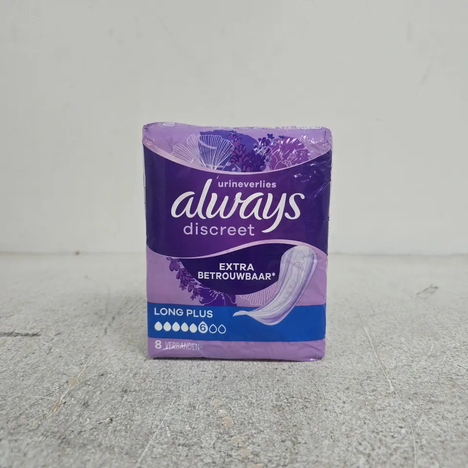BOX OF 6 X ALWAYS DISCREET LONG PLUS