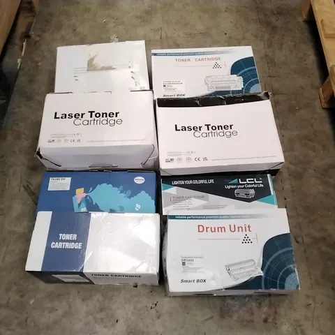 PALLET TO CONTAIN A LARGE QUANTITY OF INK TONER CARTRIDGES // BRANDS, COLOURS AND MODELS MAY VARY