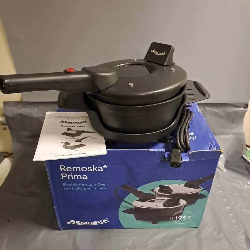 BOXED REMOSKA PRIMA MULTI-PURPOSE ELECTRIC PORTABLE OVEN 