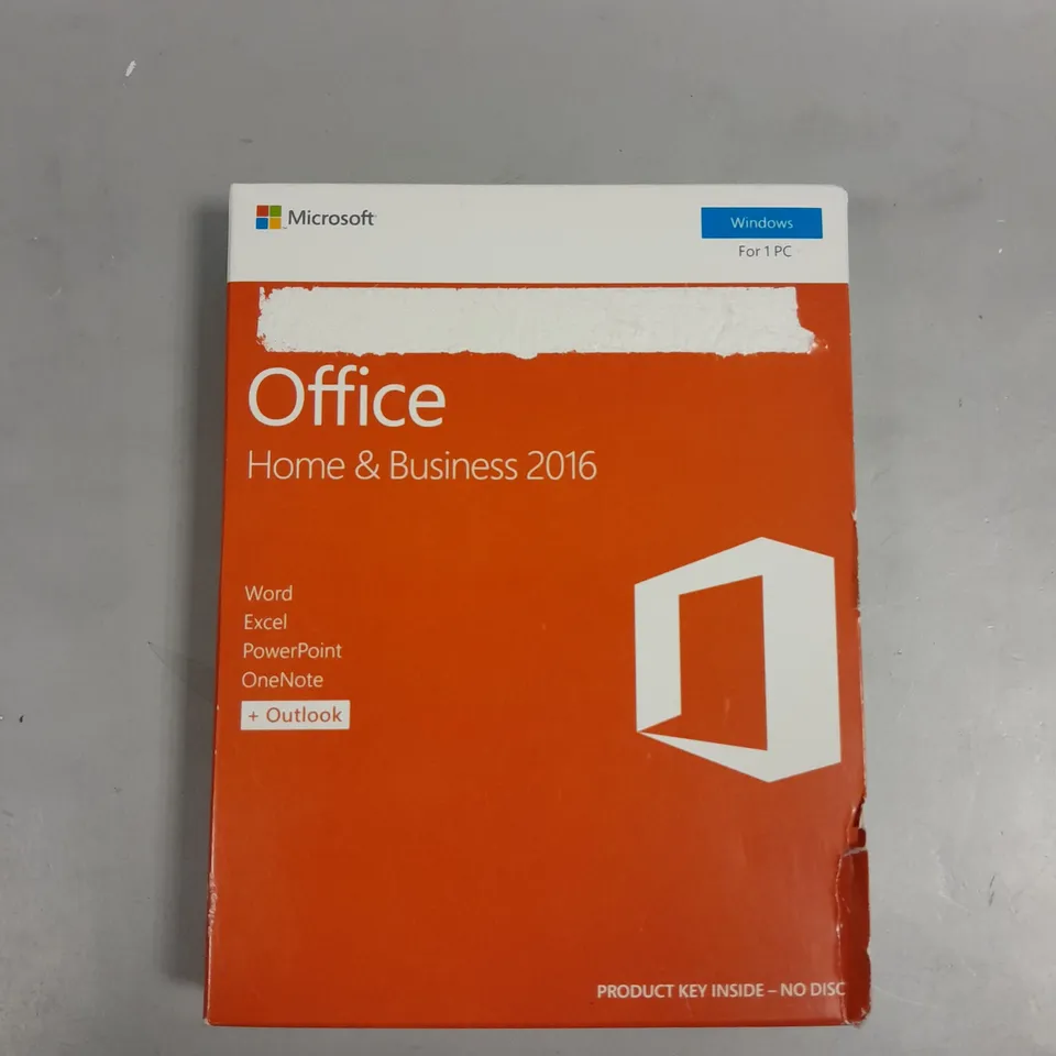MICROSOFT OFFICE HOME & BUSINESS 2016 SOFTWARE 