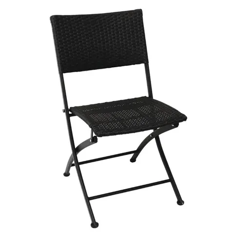BOXED BOLERO PE WICKER FOLDING CHAIRS (2 PACK) (1 BOX)