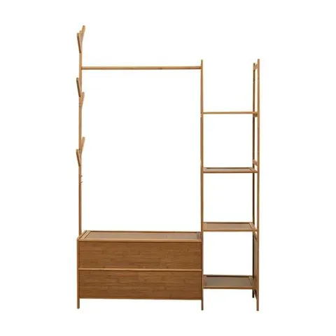 BOXED COAT RACK - BROWN