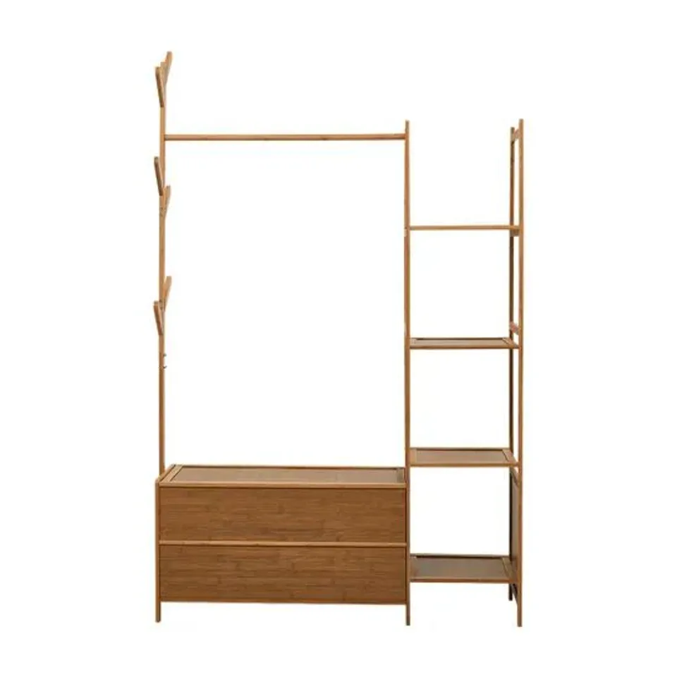 BOXED COAT RACK - BROWN