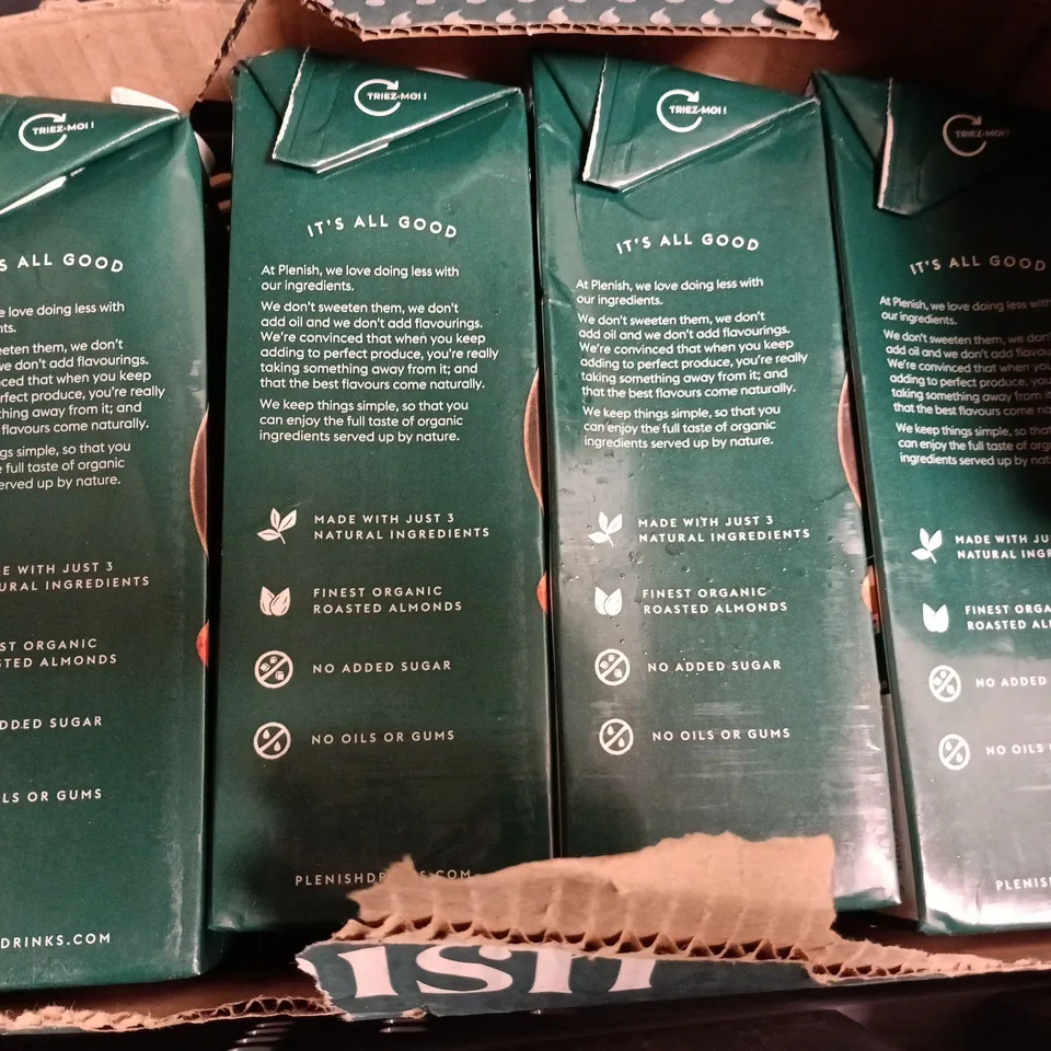PACK OF 8 PLENISH ORGANIC ALMOND DRINKS (8X1L)