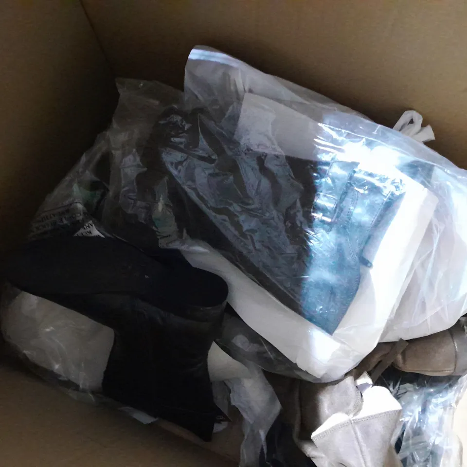 APPROXIMATELY 10 PAIRS OF ASSORTED WOMEN SHOES IN VARIOUS STYLES AND SIZES 