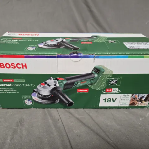 SEALED BOSCH UNIVERSAL GRIND 18V-75 CORDLESS ANGLE GRINDER