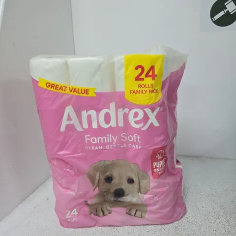 ANDREX FAMILY SOFT TOILET PAPER – 24 ROLLS, FAMILY PACK