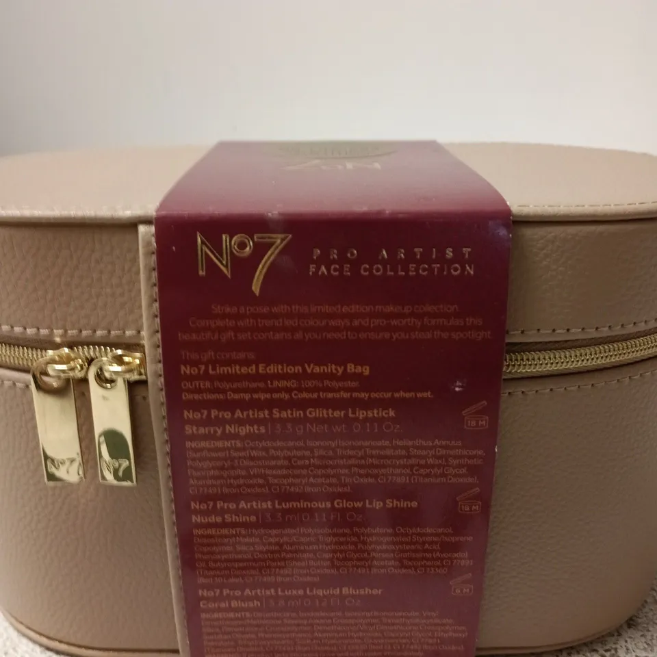NO7 PRO ARTIST FACE COLLECTION MAKEUP SET (CASE) – LIPSTICKS & BLUSH