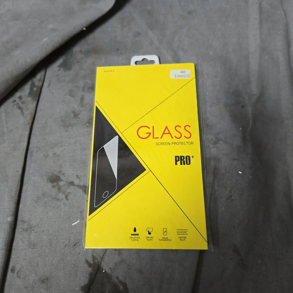 BOX OF APPROXIMATELY 50 TEMPERED GLASS SCREEN PROTECTORS FOR MOBILE PHONES (2.5D) – VEN-DENS & GLASS PRO+