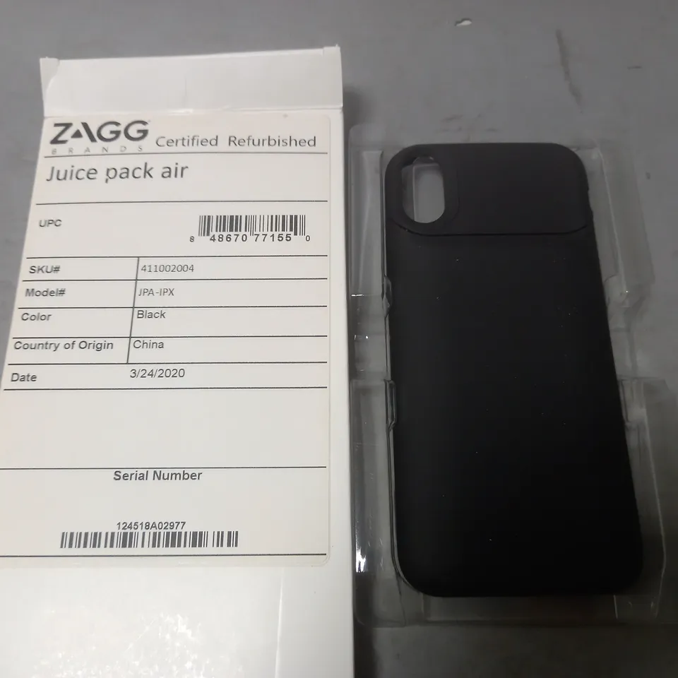 LOT OF 12 ZAGG BRANDS JUICE AIR PACKS FOR JPA-IPX