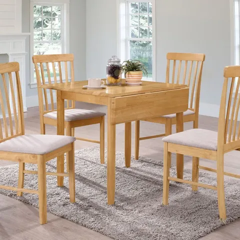 BOXED COLOGNE SQUARE DROP LEAF TABLE - LIGHT OAK (1 BOX)