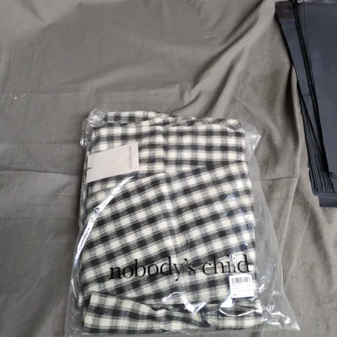 NOBODY'S CHILD AMELIA SKIRT – BLACK & WHITE PLAID, UK 10