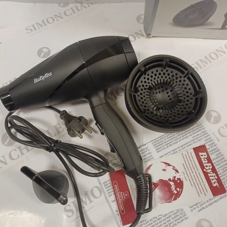 BOXED BABYLISS PRO SILENCE VOLUME 2200 HAIR DRYER