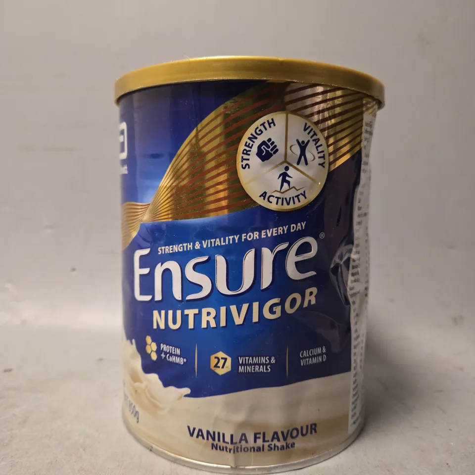 SEALED ABBOTT ENSURE NUTRIVIGOR VANILLA FLAVOUR 850G