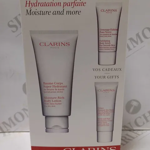 CLARINS MOISTURE AND MORE BODYCARE SET 