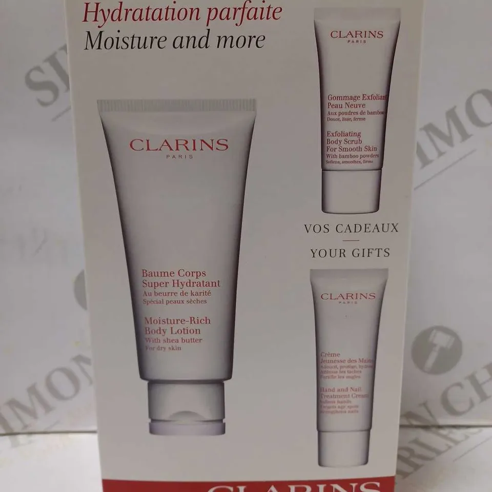 CLARINS MOISTURE AND MORE BODYCARE SET 