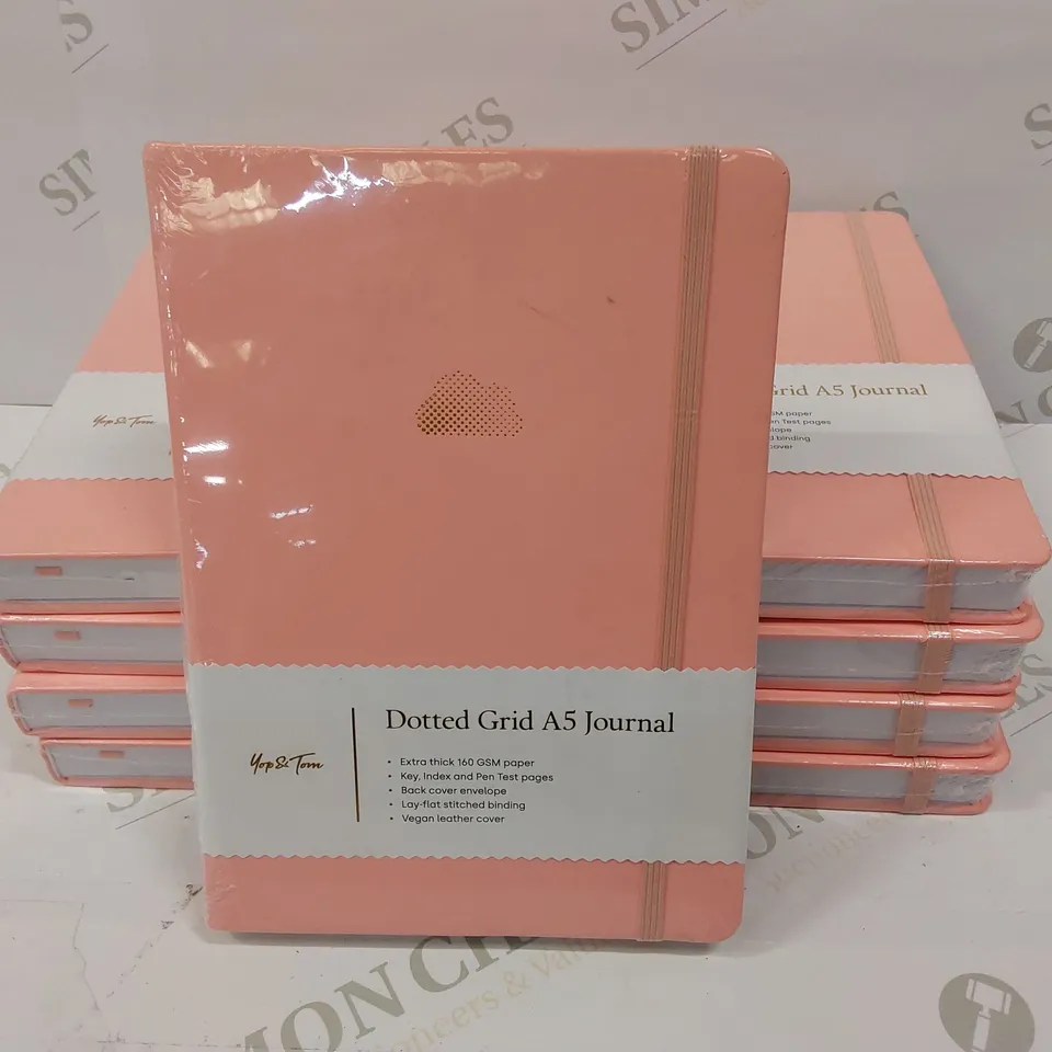 9 BRAND NEW DOTTED GRID A5 JOURNALS 