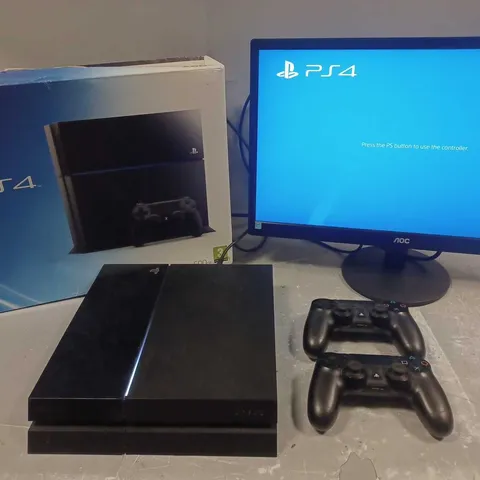 BOXED PLAYSTATION 4 GAME CONSOLE (2 CONTROLLERS) 500GB