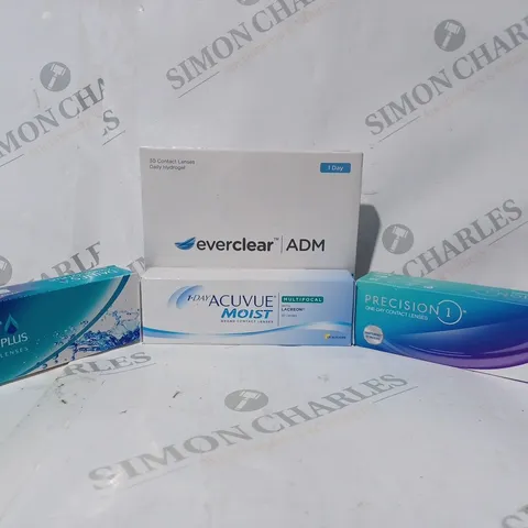 APPROXIMATELY 20 ASSORTED HOUSEHOLD ITEMS TO INCLUDE EVERCLEAR CONTACT LENSES, DAILIES CONTACT LENSES, ETC