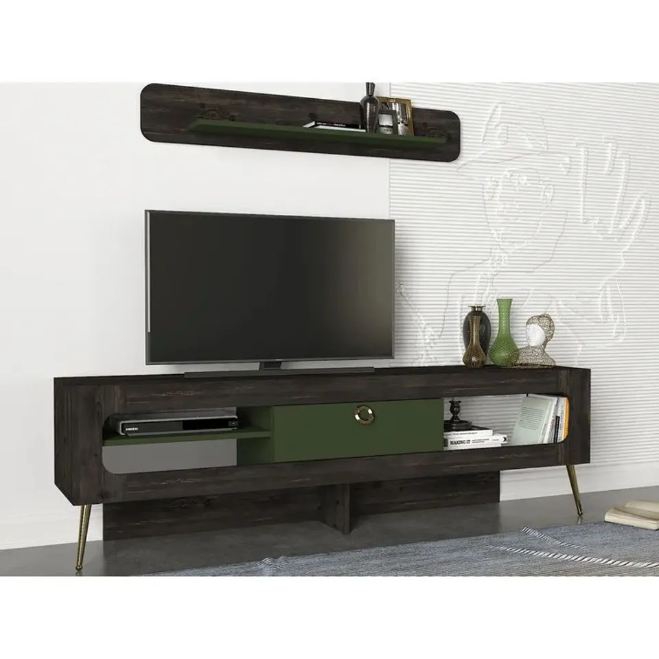 BOXED FERRI TV STAND UPTO 78" (2 BOXES)