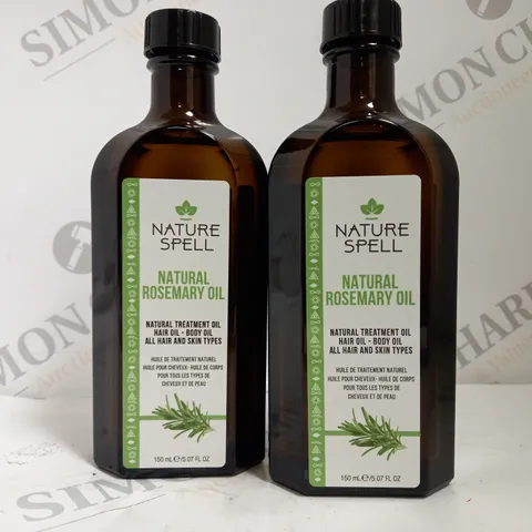 BOX OF 2 X 150ML NATURE SPELL NATURAL ROSEMARY OIL