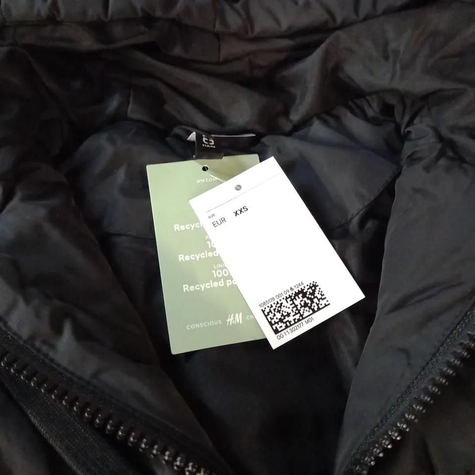 DIVIDED BLACK PADDED COAT - XXS