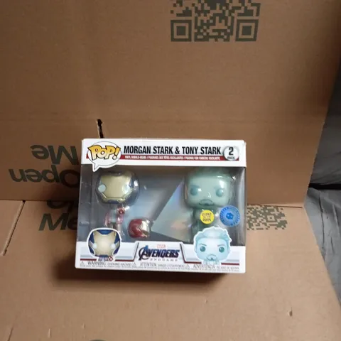FUNKO POP! MARVEL AVENGERS ENDGAME MORGAN STARK & TONY STARK 2-PACK (GLOW IN THE DARK)