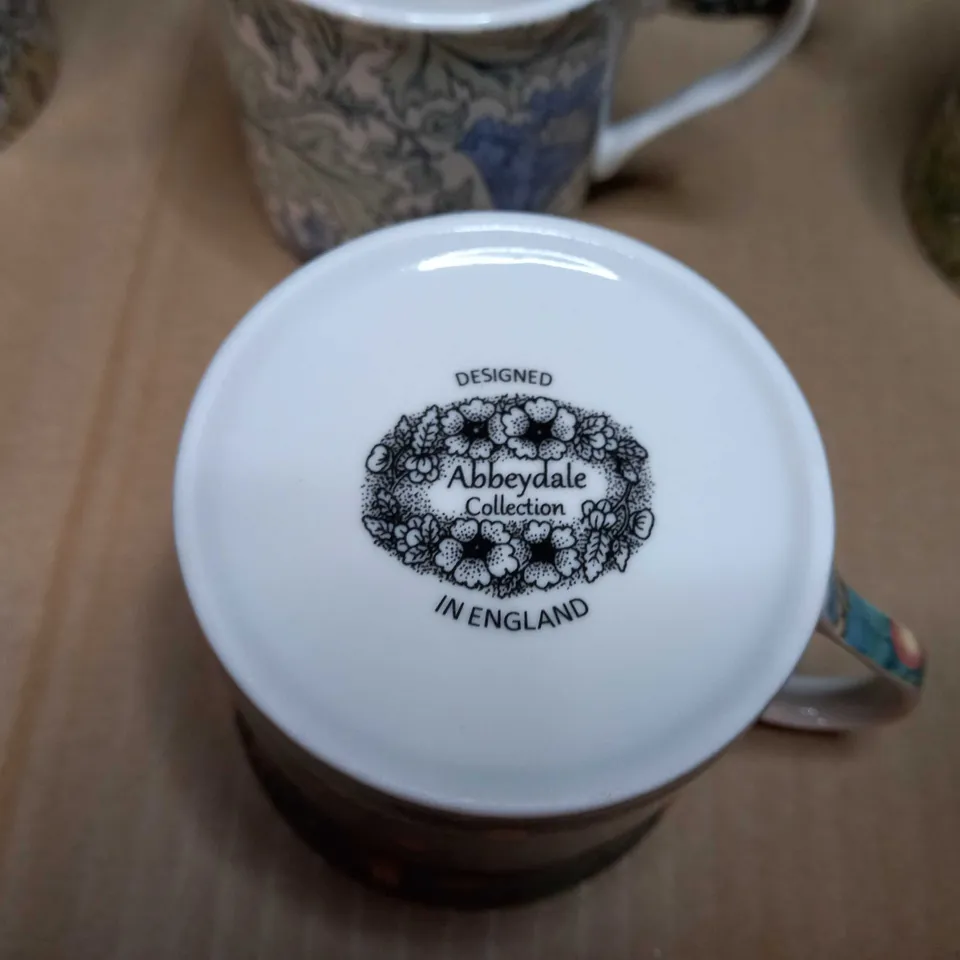 BOXED SET OF APPROX 6 ABBEYDALE COLLECTION MUGS