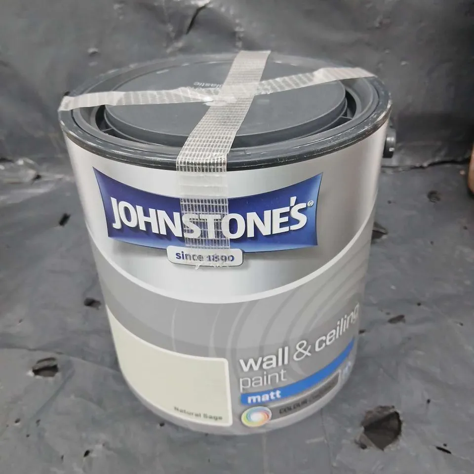 SEALED JOHNSTONE'S MATT WALL & CEILING PAINT - NATURAL SAGE - COLLECTION ONLY 