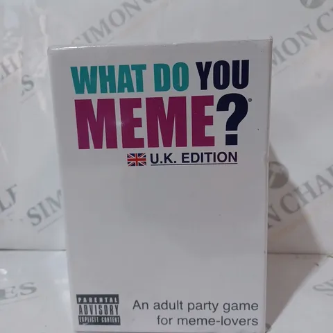 BOXED WHAT DO YOU MEME? UK EDITION ADULT PARTY GAME
